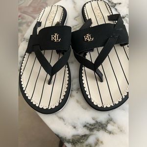 Ralph Lauren NWOt black sandals size 8